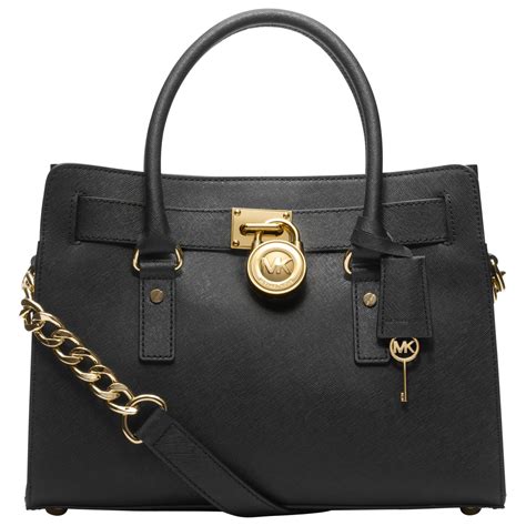 michael kors hamilton bag black and white|Michael Kors Hamilton bag discount.